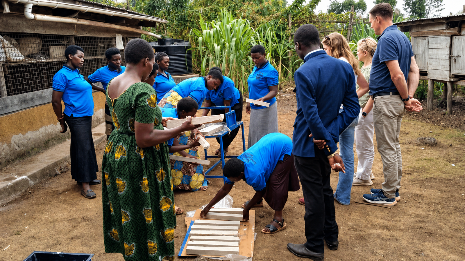 A grandmother and her grandchildren supported by ICWAC